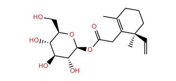 (6S)-b-D-Glucopyranosyl 2-(2,6-dimethyl-6-vinyl-cyclohexenyl)-acetate